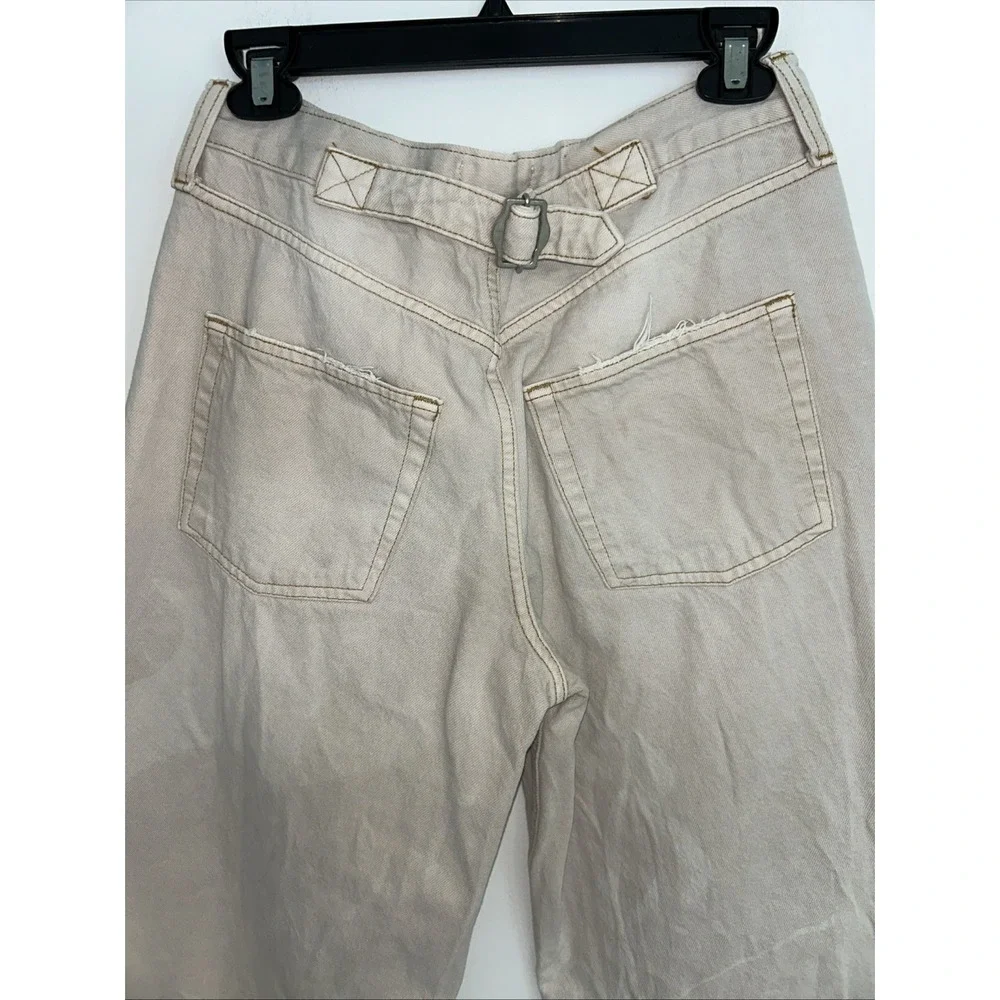 BDG Urban Outfitters 28W 32L Women's Baggy Cargo Pants Light Tan Wide Leg‎
